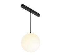 Maytoni Suspension rail globe verre - Noir