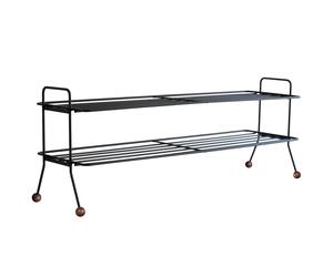 Maze Bill Shoe Shelf L Noir-marron foncé