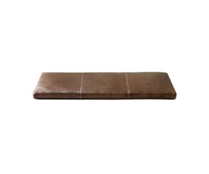 Maze Coussin d’assise pour banc Gentle Elmo cuir vintage brown. 74.5x2.5x28.5 cm