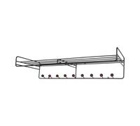 Maze Étagère à chapeaux Bill Hat Rack L Marron foncé-noir