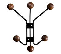 Maze Patère Bill XS Noir-marron foncé