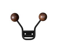 Maze Patère Bill XXS Noir-marron foncé