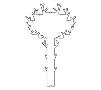 Maze Porte-manteau Tree noir