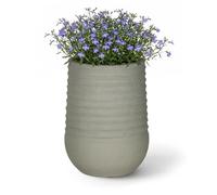 Mazovia Cache-Pot de Jardin, pour terrasse, Balcon et intérieur, 39x51x39 cm Costa M, Gris, Effet béton, 1 pièce