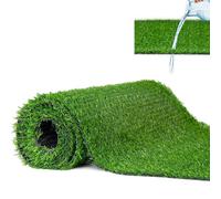Mazovia Gazon Synthétique Exterieur avec Picots 20mm - Faux Gazon pour Balcon, Terasse et Jardin - Premium Tapis Gazon au mètre - Fausse Herbe Balcon - Tapis Herbe Artificielle - 200x200 cm - Vert
