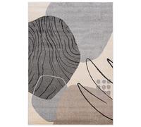 Mazovia Grand Tapis Salon 200x300cm Crème Géométrique Doux Anti-Allergène | Tapis pour Chambre Bureau Salle à Manger Beige Chauffage au Sol Facile D'entretien Tissé Mécaniquement Poils Mi-Longs Moderne