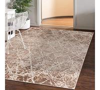 Mazovia Tapis Salon Modern - Tapis Grande Taille de Chambre Adulte Moderne à Poils Ras - Moquette pour Chambre et Salon - Rug Motif Abstrait Vintage - Beige 200x300 cm