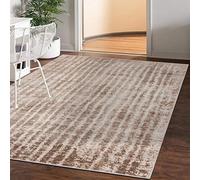 Mazovia Tapis Salon Modern - Tapis Grande Taille de Chambre Adulte Moderne à Poils Ras - Moquette pour Chambre et Salon - Rug Motif Abstrait Vintage - Beige 160x230 cm