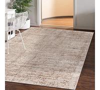 Mazovia Tapis Salon Modern - Tapis Grande Taille de Chambre Adulte Moderne à Poils Ras - Moquette pour Chambre et Salon - Rug Motif Abstrait Vintage - Beige 200x300 cm