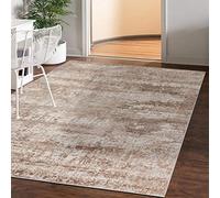 Mazovia Tapis Salon Modern - Tapis Grande Taille de Chambre Adulte Moderne à Poils Ras - Moquette pour Chambre et Salon - Rug Motif Abstrait Vintage - Beige 160x230 cm