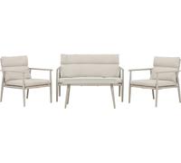 Mazzarosalon 1 canapé, 2 fauteuils, 1 table basse beige.