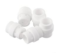MB 24KD Lot de 5 diffuseurs de gaz en céramique pour chalumeau de soudage Binzel MIG MAG - Buse conique Bouclier Cup Accessoires pièces de rechange équipement