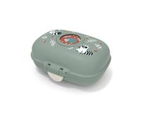 Monbento Boîte à goûter enfant MB Gram Raccoon 600 ml Sans BPA Motif raton laveur Vert