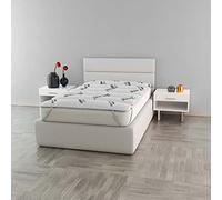 MB HOME ITALY, Surmatelas matelassé, Carbone, Gris Clair, 1 Place 85 x 195 cm