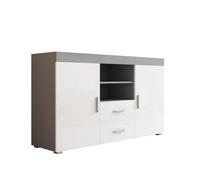 MB Muebles Bonitos | Buffet Bahut | Modèle Roque (Gris/Blanc)