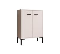 MB Muebles Bonitos | Buffet Bas Lander L15 pour Salon Moderne | Meuble de Rangement avec 2 Portes | Couleur Blanc | 60x84x30 cm