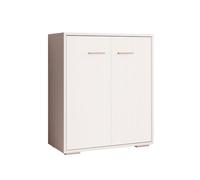 MB Muebles Bonitos | Buffet Bas Lander L2 pour Salon Moderne | Meuble de Rangement avec 2 Portes | Couleur Blanc | 60x71x30 cm