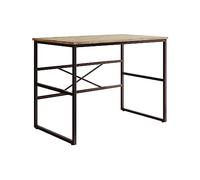 MB Muebles Bonitos, Bureau Style Industriel Factory M1 pour Ordinateur, Structure Métallique, Couleur Pin Atlantique et Noir, Longueur 100 cm