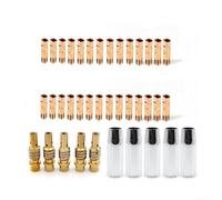 MB15 MIG Kit d'accessoires de torche 38 pièces avec embout de contact pour soudage, consommables de soudage, kit de buse de gaz en cuivre et laiton, pièces de torche de soudage MIG 0,8 mm 1,0 mm Kit