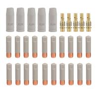 MB15AK Buse de blindage de soudage pour MIG TIG 15AK MIG MAG, revêtement spécial pour améliorer la facilité de nettoyage et prolonger la durée de vie des composants pendant le soudage (30 pièces - 0,8