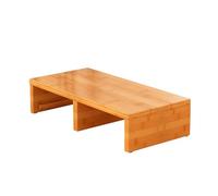 MBBTAG Marche Pied Bois, rehausseur en Bois Portable, Marche Pied Adulte, Forte capacité de Charge, Repose Pied Bois, Convient aux Chambres à Coucher, salles de Bains, Cuisines, Bureaux(50x30x15cm)