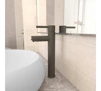MBDRKVGF Mitigeur monocommande pour lavabo - En laiton - 12 x 30 cm | Design moderne, cartouche en céramique, pour eau froide et chaude