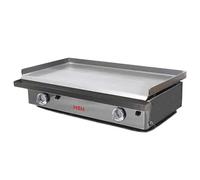 MBH - Plaque à Snacker à Gaz Professionnelle 80 cm. Fry Top de Comptoir en Acier pour Restauration. Plancha Gaz Industrielle pour Cuisine de Bar et Snack - Fabriqué en Espagne