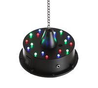 MBM-B203RGBW Boule à facettes avec moteur à changement de couleur LED jusqu'à 20 cm Fonctionne sur piles