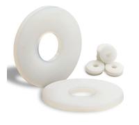 Mbsomnus 30 pièces Rondelle Plastique M10-30MM Rondelle Nylon Ondelles Plastique de petit diamètre extérieur Rondelles plates pour Machines Appareils électriques Plombiers
