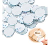 Mbsomnus 50 Pièces Patin Antiderapant 25mm Patin Silicone Patins Antidérapants Transparent Tampon Antidérapant Autocollant Espacement Rond Anti Bruit pour Dessus en Verre Tiroirs Armoires Portes