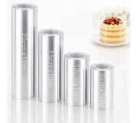 Mbsomnus Film pour bord de gâteau transparent 8/10/15/20 cm × 10 m | Cercle à gâteau en plastique, réutilisable, haut 8/10/15/20 cm, stable, gâteau, mousse au chocolat, dessert