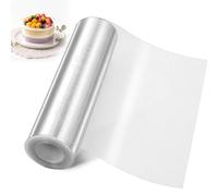 Mbsomnus Film pour bordure de gâteau - 20 cm x 12 m - Transparent et stable | Cercle à gâteau en plastique, réutilisable, hauteur 20 cm, stable, gâteau, mousse au chocolat, dessert