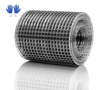 Mbsomnus Grillage Anti Rongeur 100 mm x 6,5 m Grillage Rigide Galvanisé Grillage Fine Maille Grillage a Poule Grillage Cloture pour Maison et Jardin Parterre Surélevé Bloque Souris Combler Lacunes