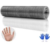 Mbsomnus Grillage Rigide Galvanisé 400 mm x 5 m Grillage Anti Rongeur Grillage Fine Maille Grillage a Poule Grillage Cloture pour Maison et Jardin Parterre Surélevé Bloque Souris Combler Lacunes