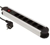 MC POWER AL-06 Multiprise | SL-06 | 6 ports, protection contre les surtensions, câble 1,4 m