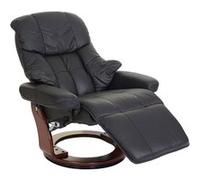 Mendler Fauteuil de relaxation pivotant - Noir