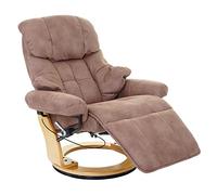 MCA fauteuil relax Calgary 2 tissu charge max. 150kg marron antique nature