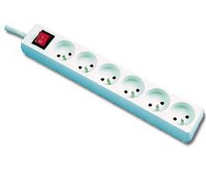 MCAD Multiprise Bloc de 6 prises Avec interrupteur 4.00 M 57337