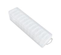 MCAOAL Récipient en plastique robuste pour le stockage des bouchons d ' oreille et l ' organisation des petits accessoires Boîtier en plastique transparent portable Boîte de présentation transparente