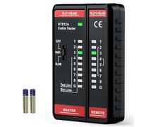 Mcbazel Testeur de Câble RJ45 RJ11 - Test LAN, Téléphonique, CAT5/CAT5e/CAT6/CAT6A, Détection Sous Tension, Câble Patch | Testeur Réseau Professionnel