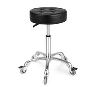 McDooFly Tabouret réglable robuste - Tabourets roulants avec roulettes verrouillables - Tabouret pivotant sans dossier pour la maison, la cuisine, le bureau, le magasin, le tatouage, la technique des