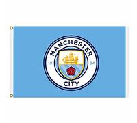 MCFC Drapeau officiel Manchester City Premier League Champions (1,5 x 0,9 m et 100% polyester)