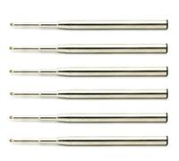 MCHkR 98 mm 3. Recharge à l'encre à Bille de 88 Pouces Compatible avec PN 116190 124493 P164 stylos à Bille 1. Astuce de 0 mm(12pcs Black)