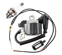 MCHNIC Bobine d'allumage Bougie d'allumage avec Filtre à Carburant pour STIHL 024 AV 026 C 028 029 034 036 038 039 044 MS240 MS260 MS290 MS310 MS340 MS360 MS380 MS390 MS440 Tronçonneuse 0000 400 1300