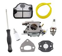 MCHNIC Carburateur avec bougie d'allumage filtre à air pour tronçonneuse Husqvarna 36 41 136 137 141 142 pour Zama C1Q-W29E