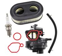 MCHNIC Carburateur avec Filtre à air Bougie d'allumage pour Briggs & Stratton 550EX 625EX 675EX 675IS 725EXI 09P702 OHV moteur 163cc tondeuse à gazon Remplace 799584 594058