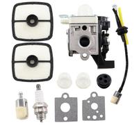 MCHNIC Carburateur avec filtre à air, tuyau d'essence pour Zama RB-K92 RB-K92A Echo Shindaiwa HCR-161ES HRC-171ES HC152 DH232 DH235 HT232 taille-haie remplace A021001671, A021001672, A022 10016 73 mm