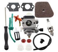 MCHNIC Kit de carburateur pour Sthil FS87 FS90 FS100 FS110 FS130 HL95 HL100 HT100 HT101 KM90 KM100 KM110 SP90 coupe-fil 4180-120-0610 remplacement avec filtre à air Tournevis
