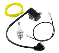 MCHNIC Kit de Conduite de Carburant de Bougie d'allumage de Bobine d'allumage pour Husqvarna 124L 125E 125C 125L 125R 125RJ 128L 128R 128LD 128C 128CD Tondeuse débroussailleuse 545046701 530039224