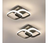 Mckalen 2 Pièces Plafonnier LED en Aluminium 22W, Lumière Naturelle 4500K